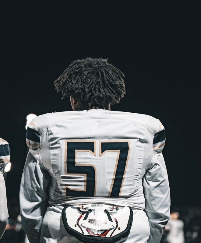 Kayden Hamilton white jersey back view
